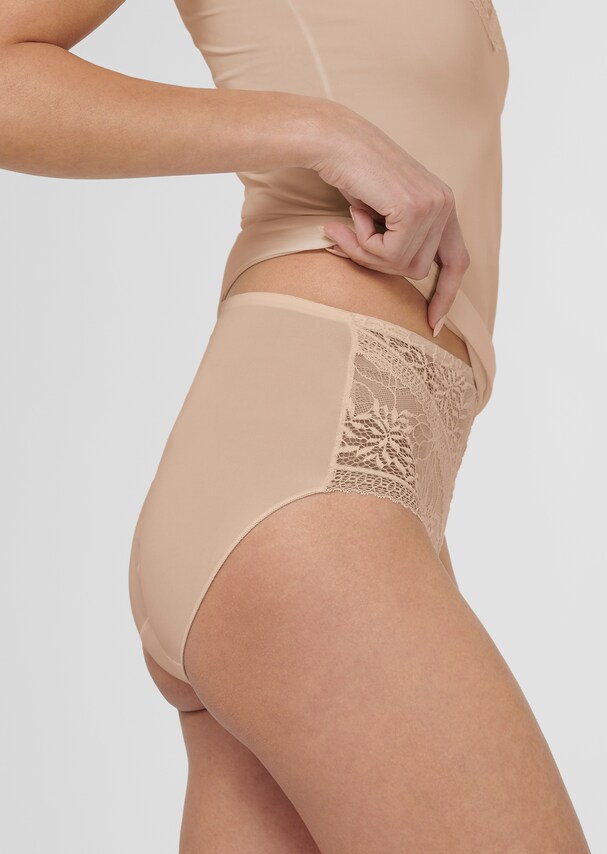 Shaped briefs with lace insert 3