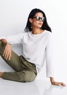 Pima cotton jumper with boat neckline thumbnail 7