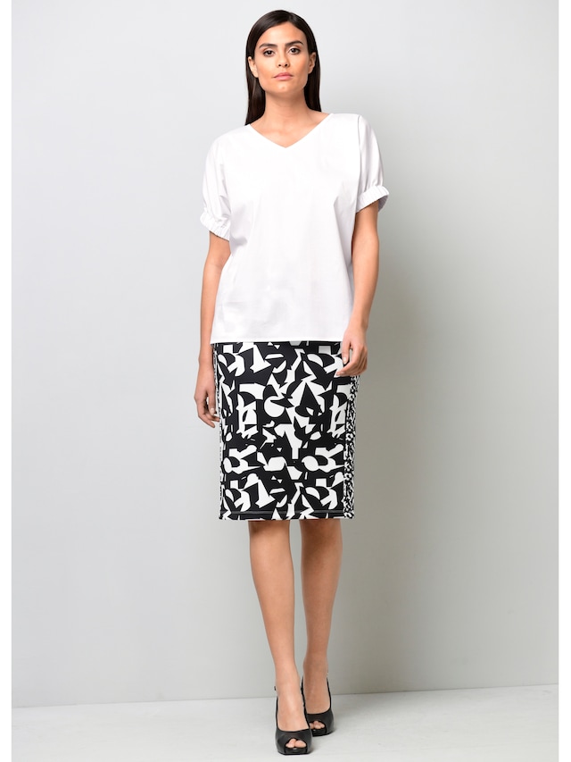 Bluse mit breitem Bündchen am Ärmel 6