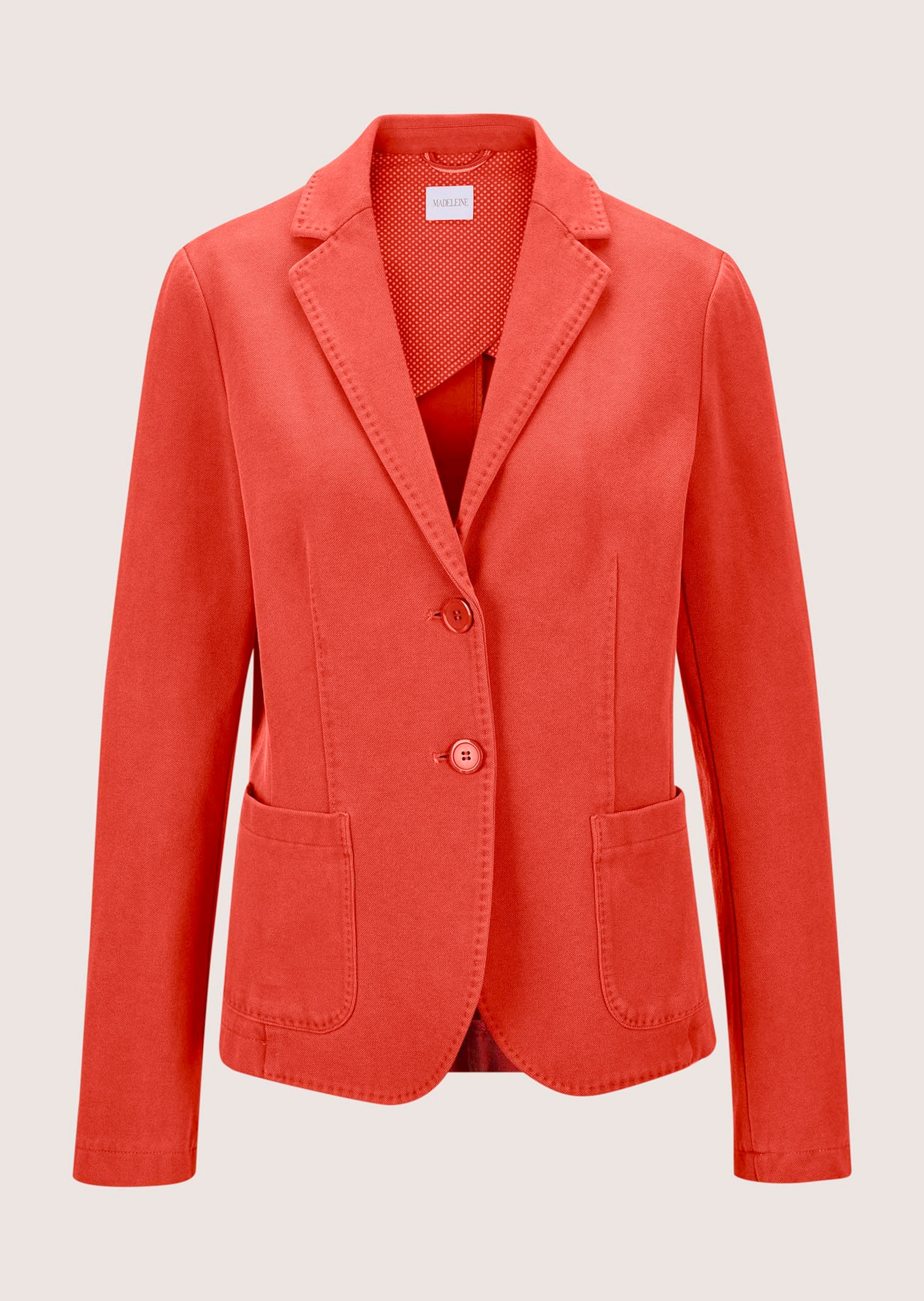 Kurzer Blazer mit Zierstich