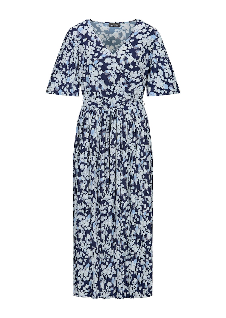 Tyylikäs kietaisumallinen pliseerattu mekko