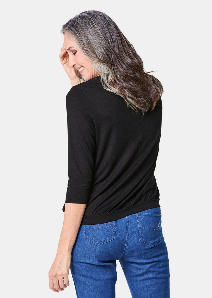 Élégant T-shirt aspect chemisier