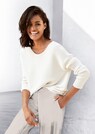 Cross-ribbed knitted jumper with long sleeves thumbnail 1