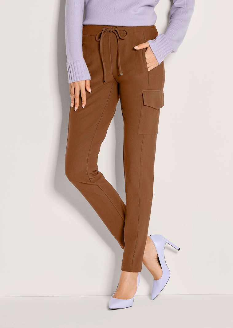 Jersey-Hose mit Piqué-Struktur