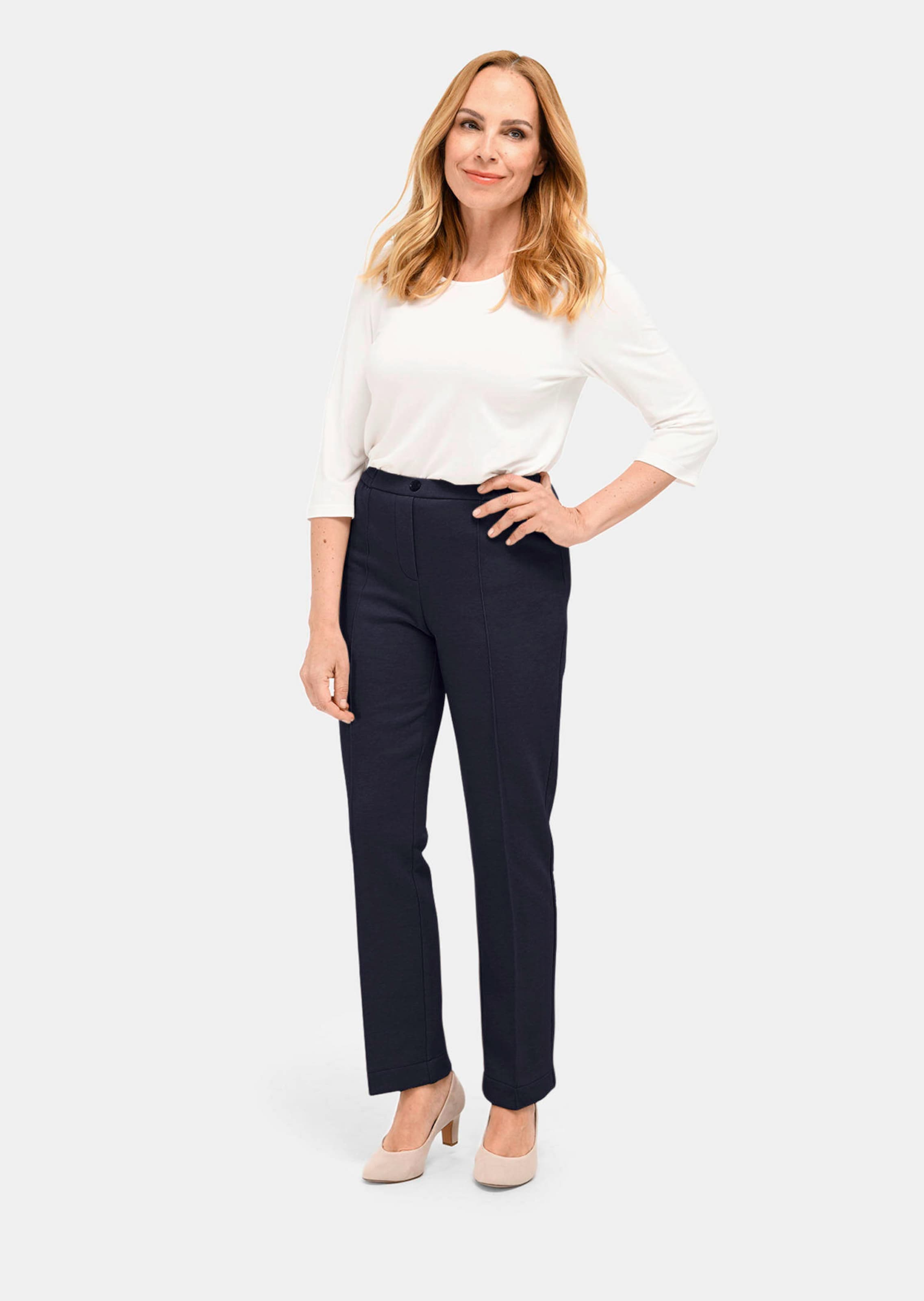 Pantalon thermo en jersey MARTHA - marine - Gr. 25 de Goldner Fashion