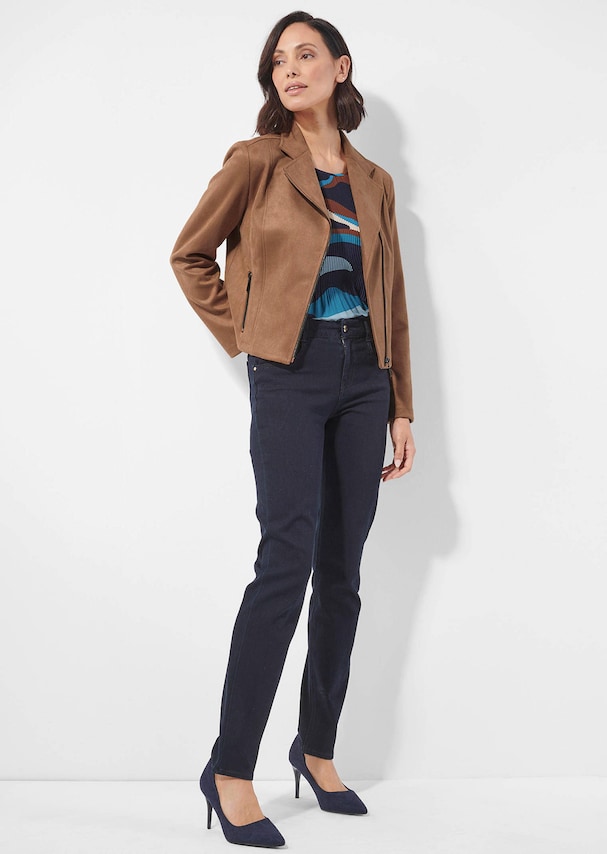 Velours-Bikerjacke 1