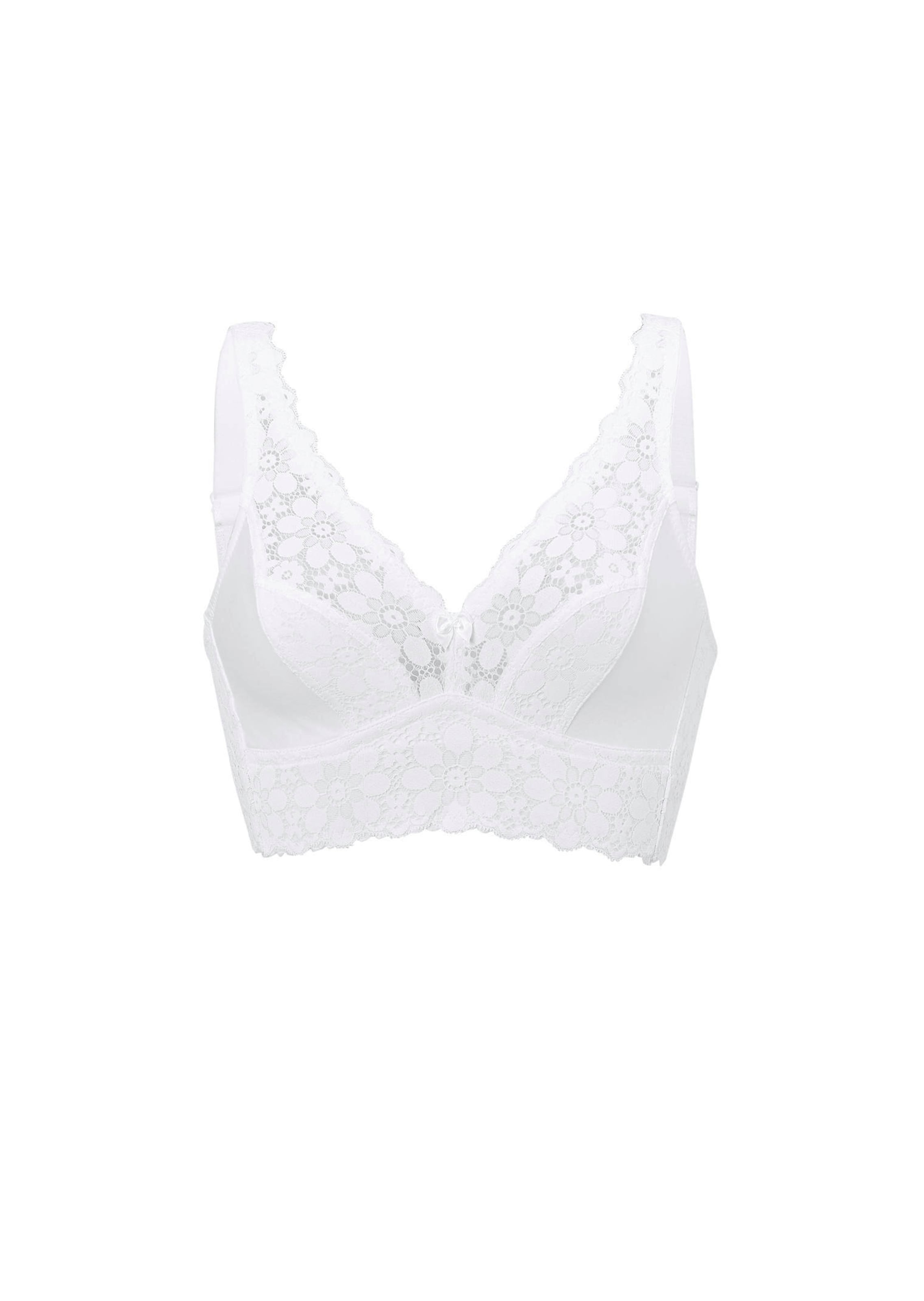 Bügelloser BH mit Baumwolle und Spitze