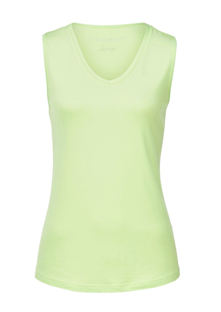Ärmelloses Top mit V-Ausschnitt
