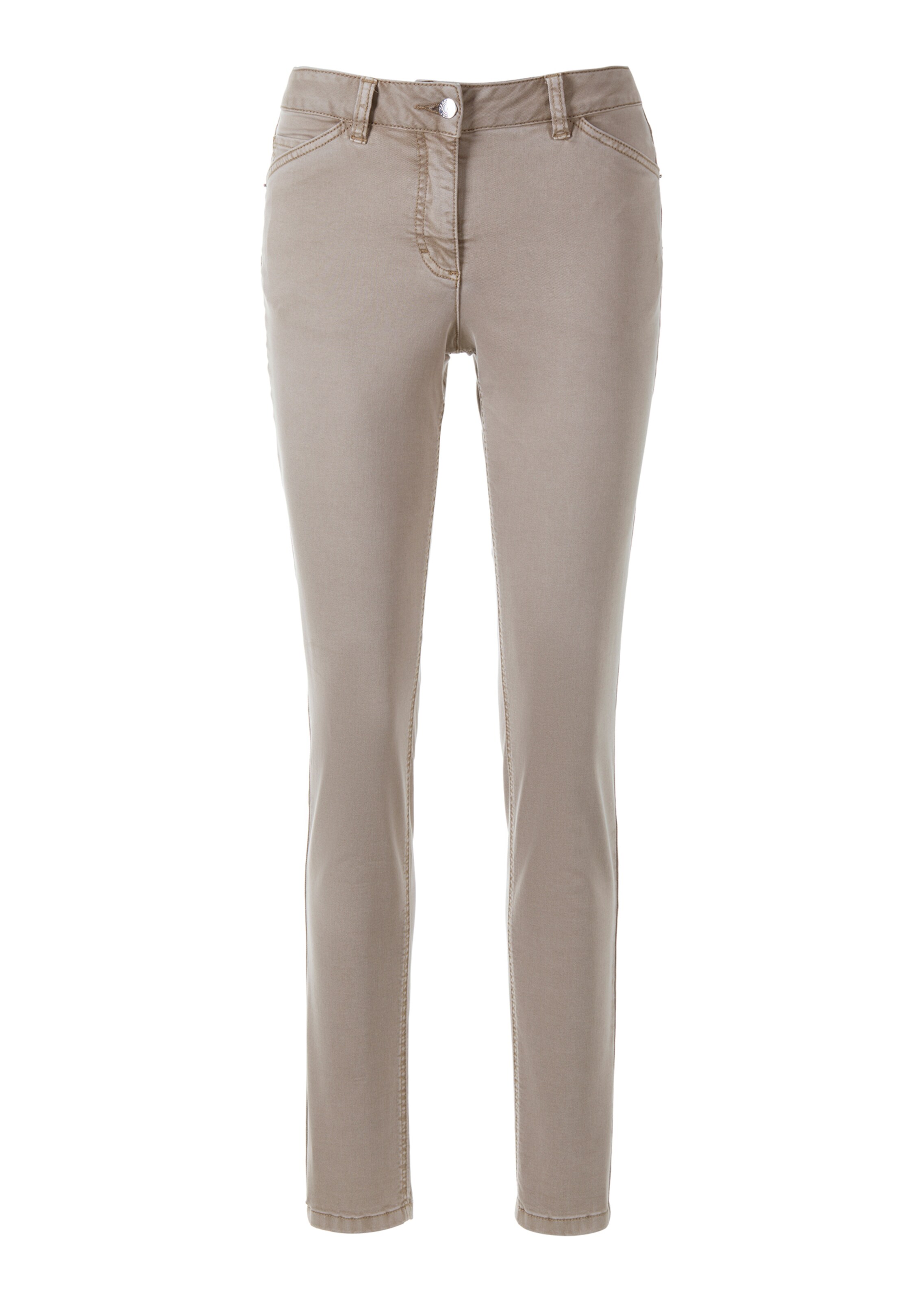 Stretch jeans with garment dyeing