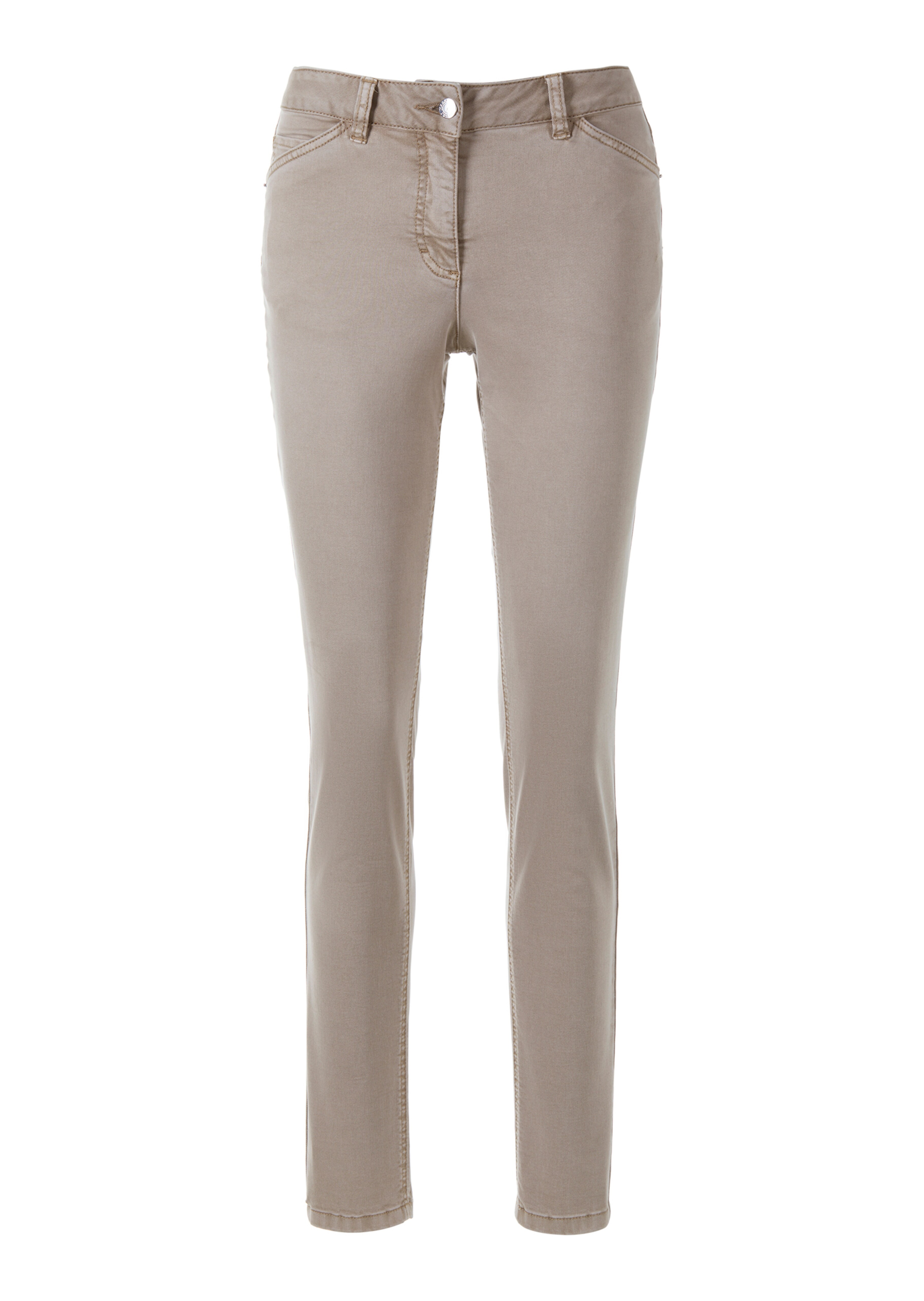 Stretch jeans with garment dyeing