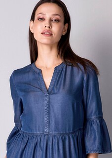 Kleid mit Stufen im Rockteil thumbnail 7