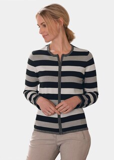 Cardigan rayé aux détails brillants thumbnail 4