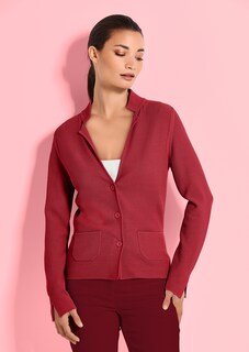 Schlanker Strickblazer mit langen Ärmeln thumbnail 7
