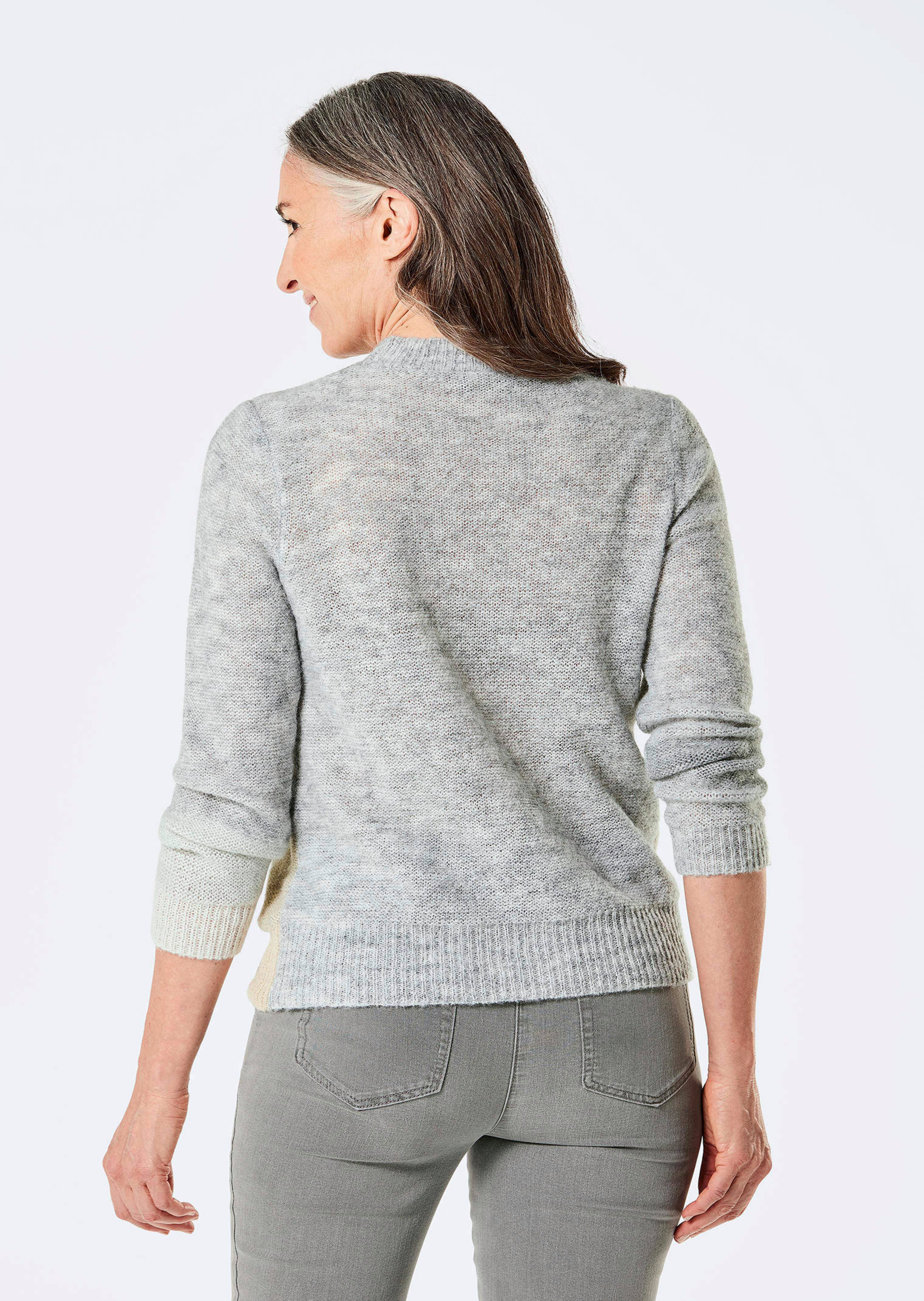 Tricot pullover met intarsiapatroon thumbnail 3