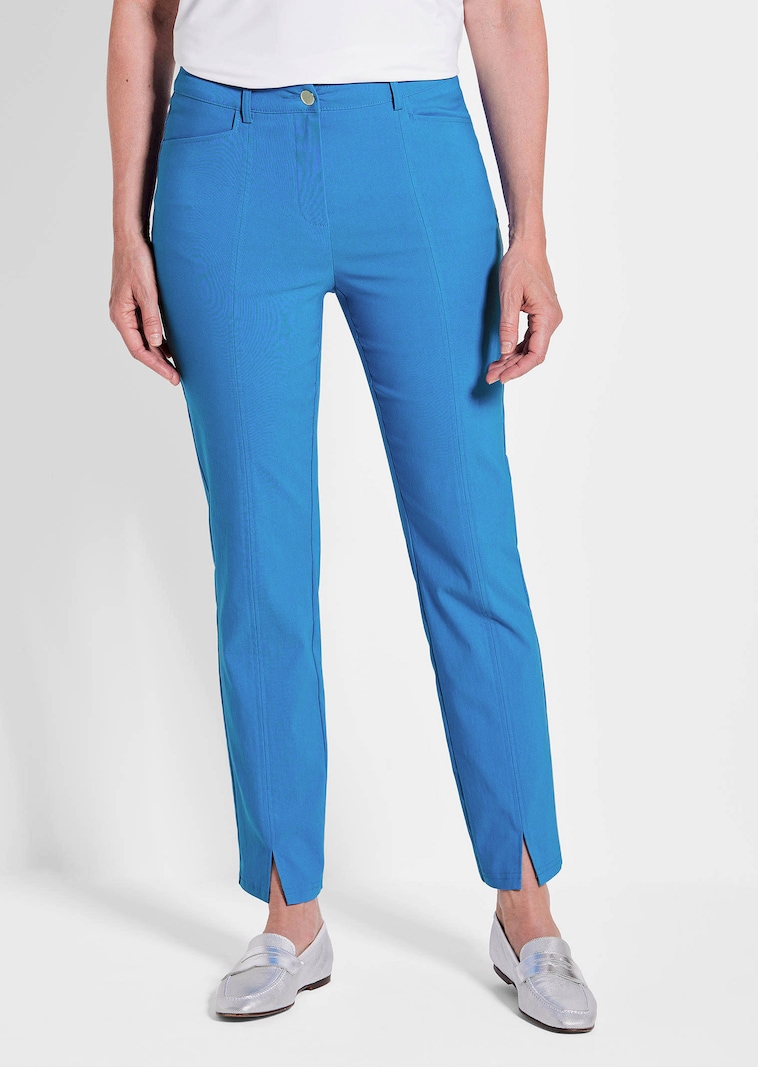 Pantalon en bengaline LOUISA avec fente au bas des jambes