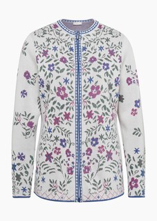 Hochwertige Jacquard-Strickjacke thumbnail 6