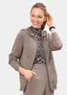 Weiche Strickjacke mit Kapuze und Reissverschluss thumbnail 1