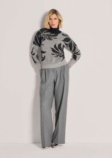 Jacquard-Pullover mit Stehkragen thumbnail 2