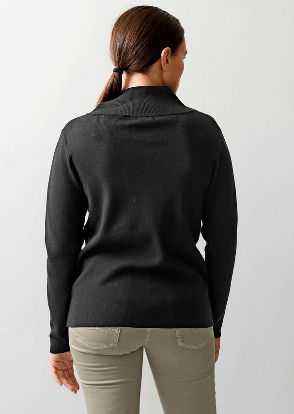 Pullover mit breitem V-Ausschnitt 2