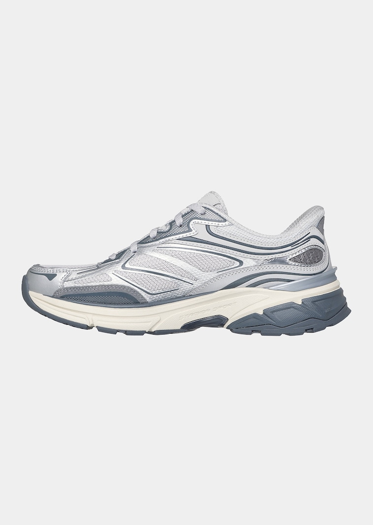 Breathable trainers for slipping on