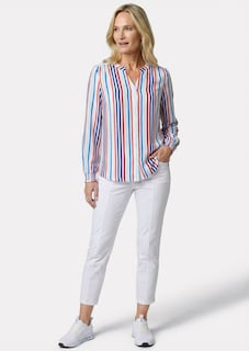 Streifenbluse mit Smokbündchen thumbnail 2