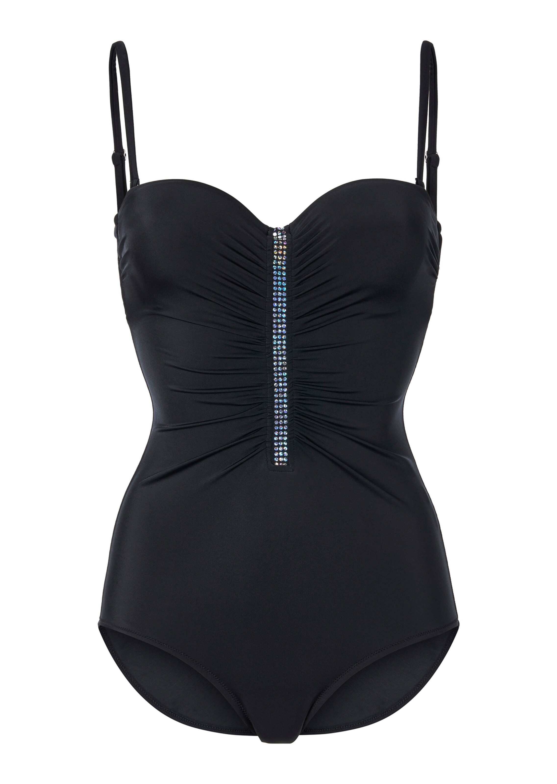Elegant swimming costume with jewellery detail