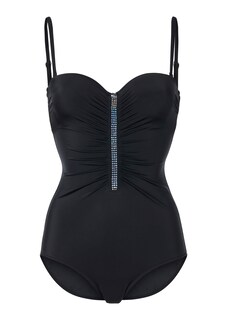 Elegant swimming costume with jewellery detail thumbnail 1