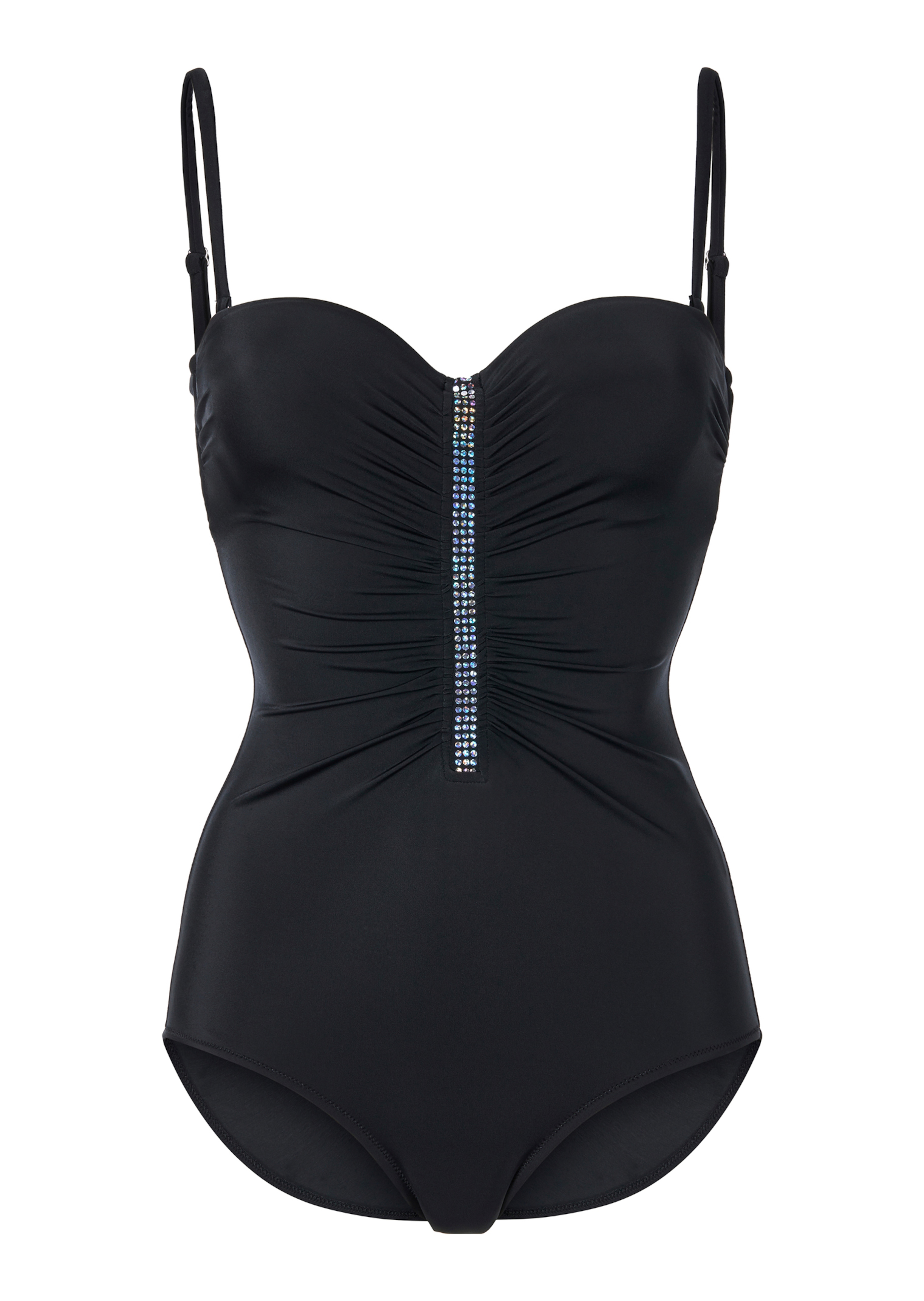 Elegant swimming costume with jewellery detail