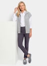 Pantalon en bengaline LOUISA. Coupe ajustée. Intérieur légèrement molletonné. thumbnail 5