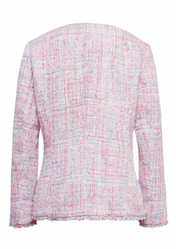 Exquisiter Bouclé-Blazer mit Glanzgarnen