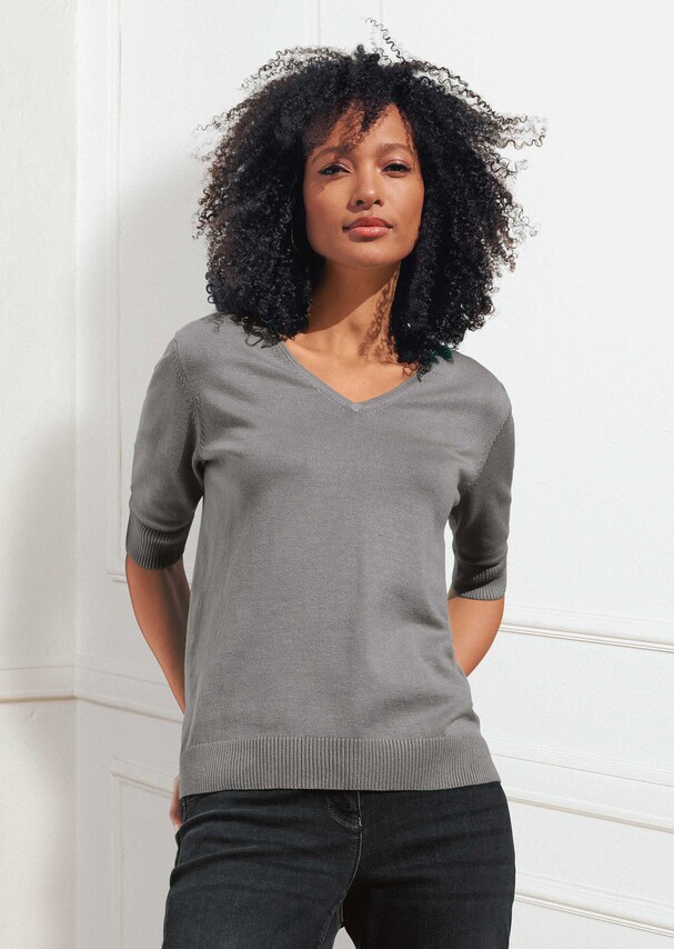 Pullover aus softem Viskose-Stretch