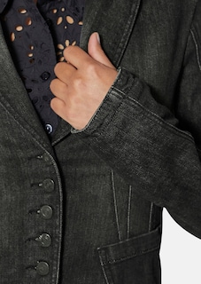 Jeans-Blazer mit Wasch-Effekten thumbnail 5