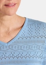 Leichter Strickpullover mit Ajourmuster thumbnail 5