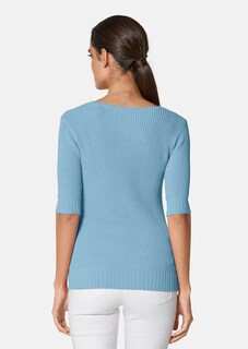 Knitted jumper with short sleeves thumbnail 3