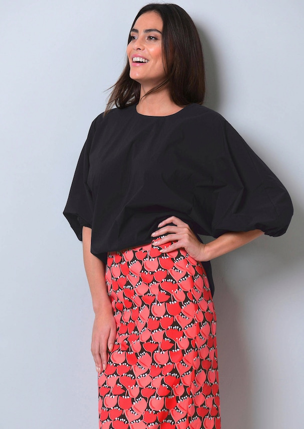 Oversizedbluse mit Fledermausärmel 3