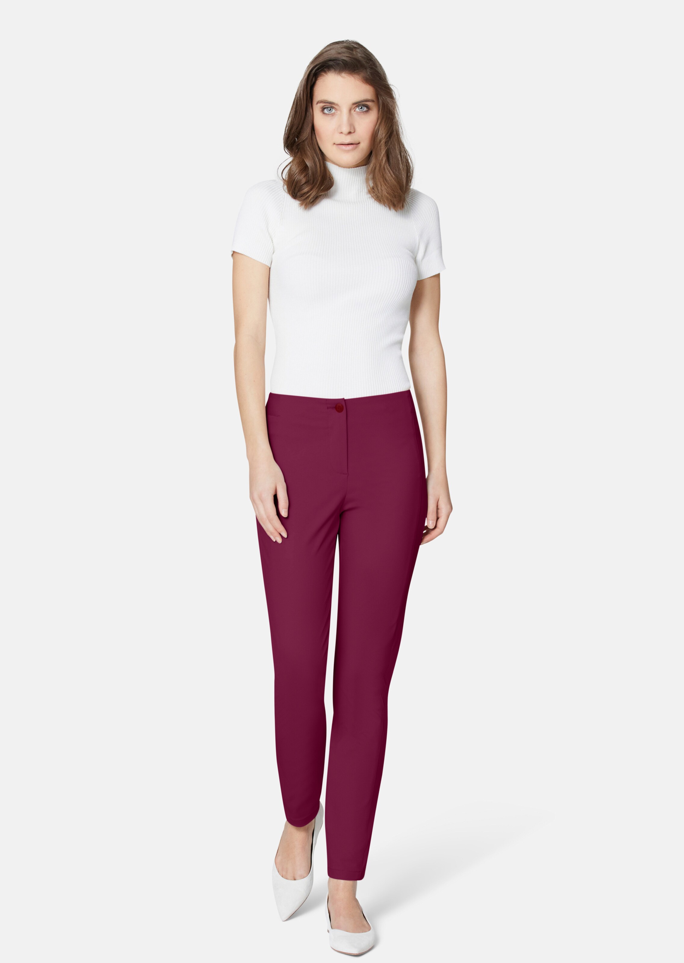 Jupe Tube 3 Suisses Taille 40 - Bordeaux, Viscose Stretch - NEUVE Avec étiquette