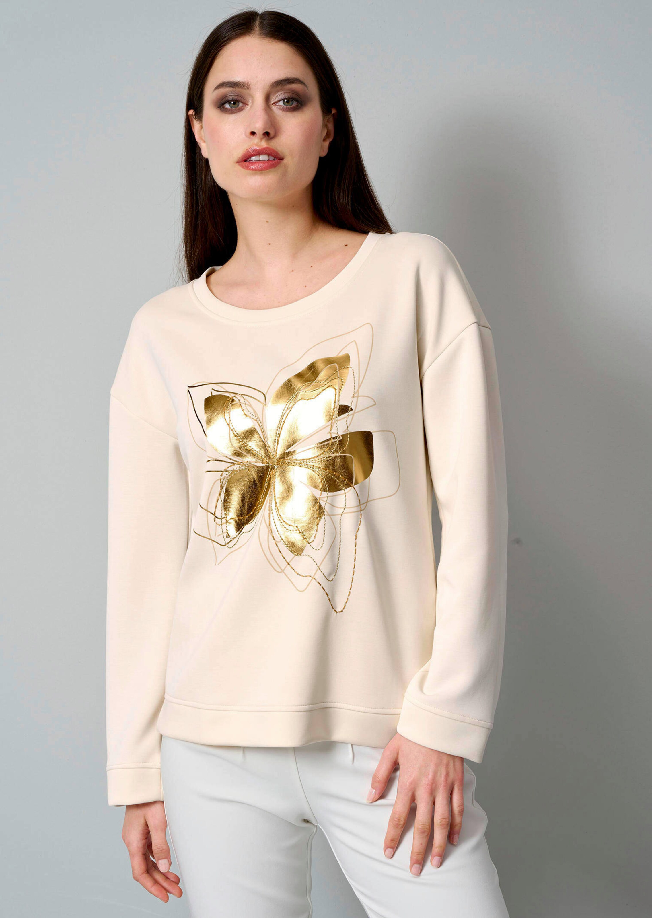 Sweatshirt mit floralem Druck