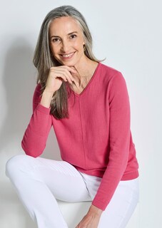 Pullover mit V-Ausschnitt aus COTTAMIRA thumbnail 7
