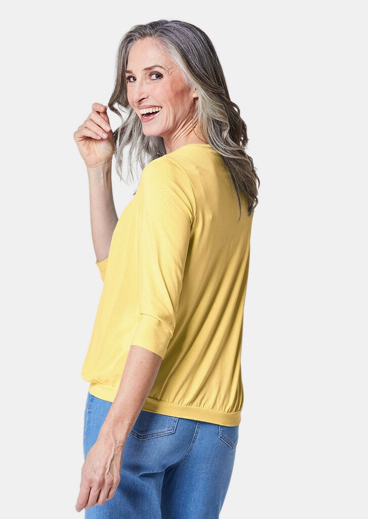 Élégant T-shirt aspect chemisier