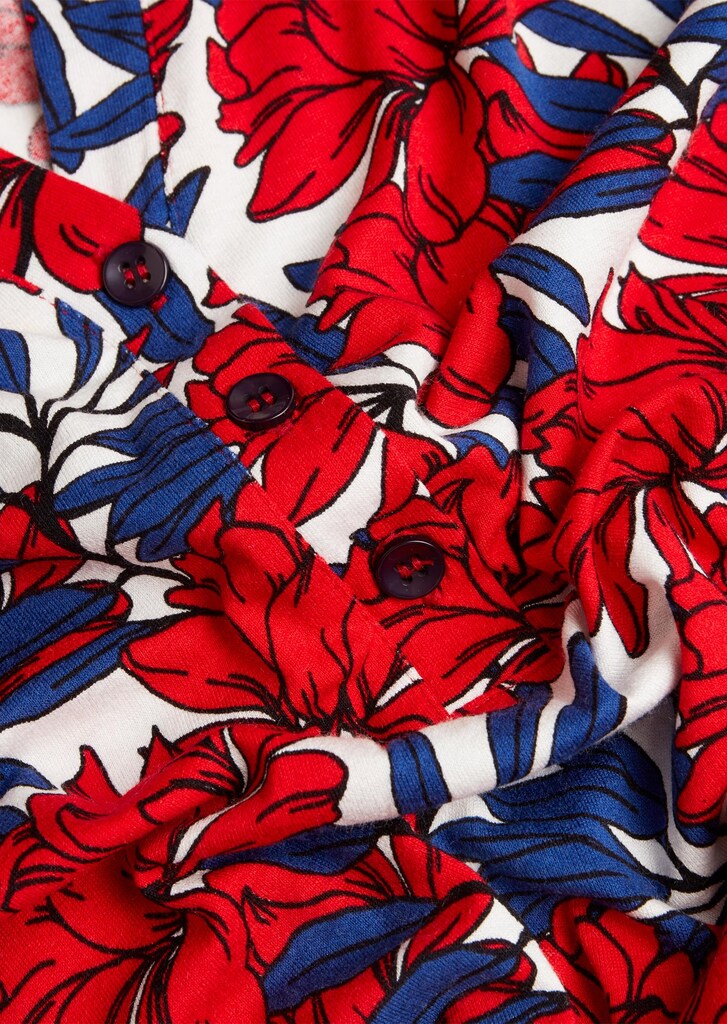 Elastisches Jerseykleid mit modischem Druck