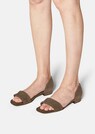 Sandalette aus Glatt- und Veloursleder thumbnail 1