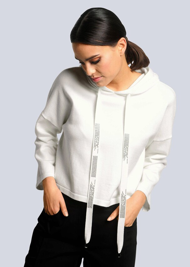 Strickpullover mit Kapuze 5