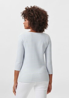 Striped shirt with 3/4 sleeves thumbnail 3