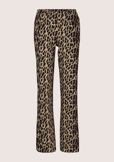 Weite Jerseyhose mit Leopardenmuster thumbnail 6