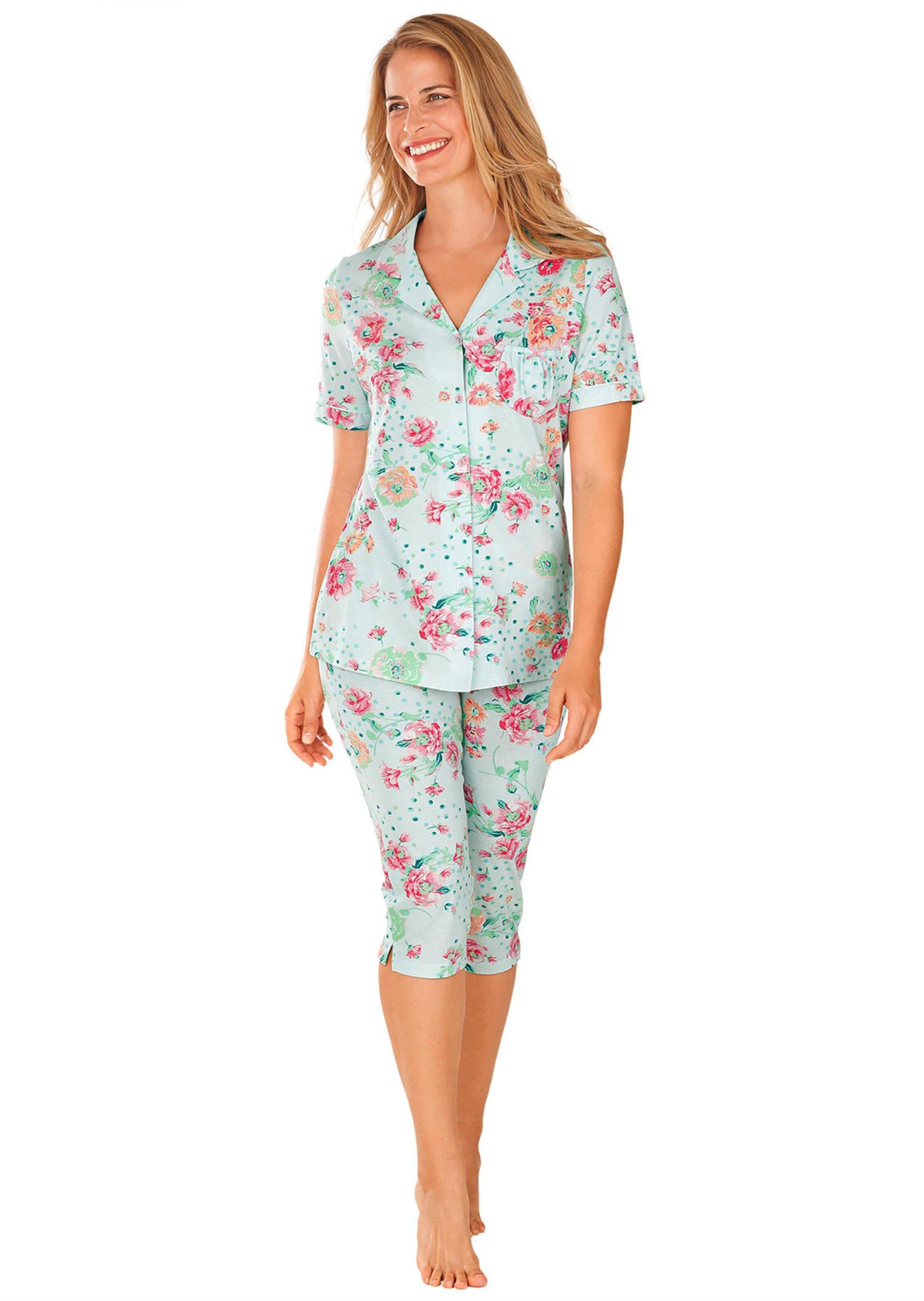 Pyjama à manches courtes boutonné