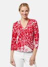 Shirt mit Wickeleffekt und Animal-Print thumbnail 1