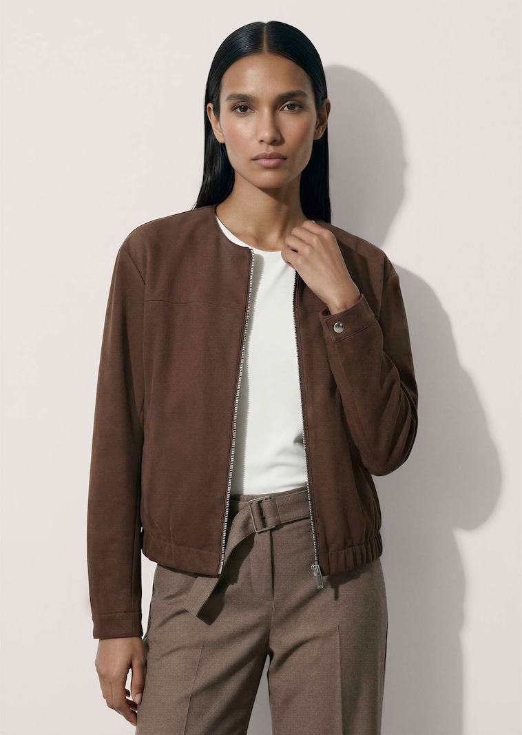 Blouson in Veloursoptik
