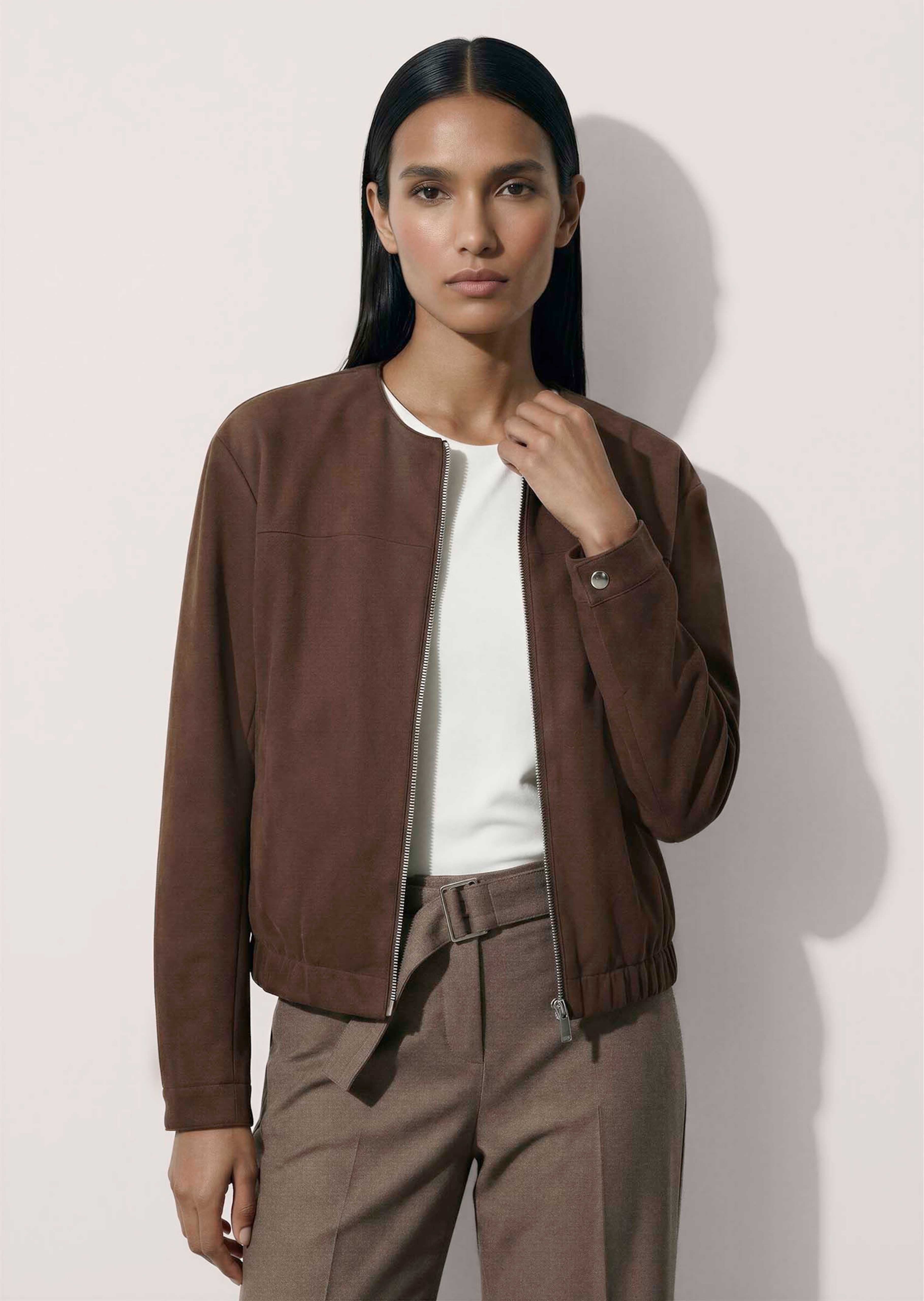 Blouson aspect velours
