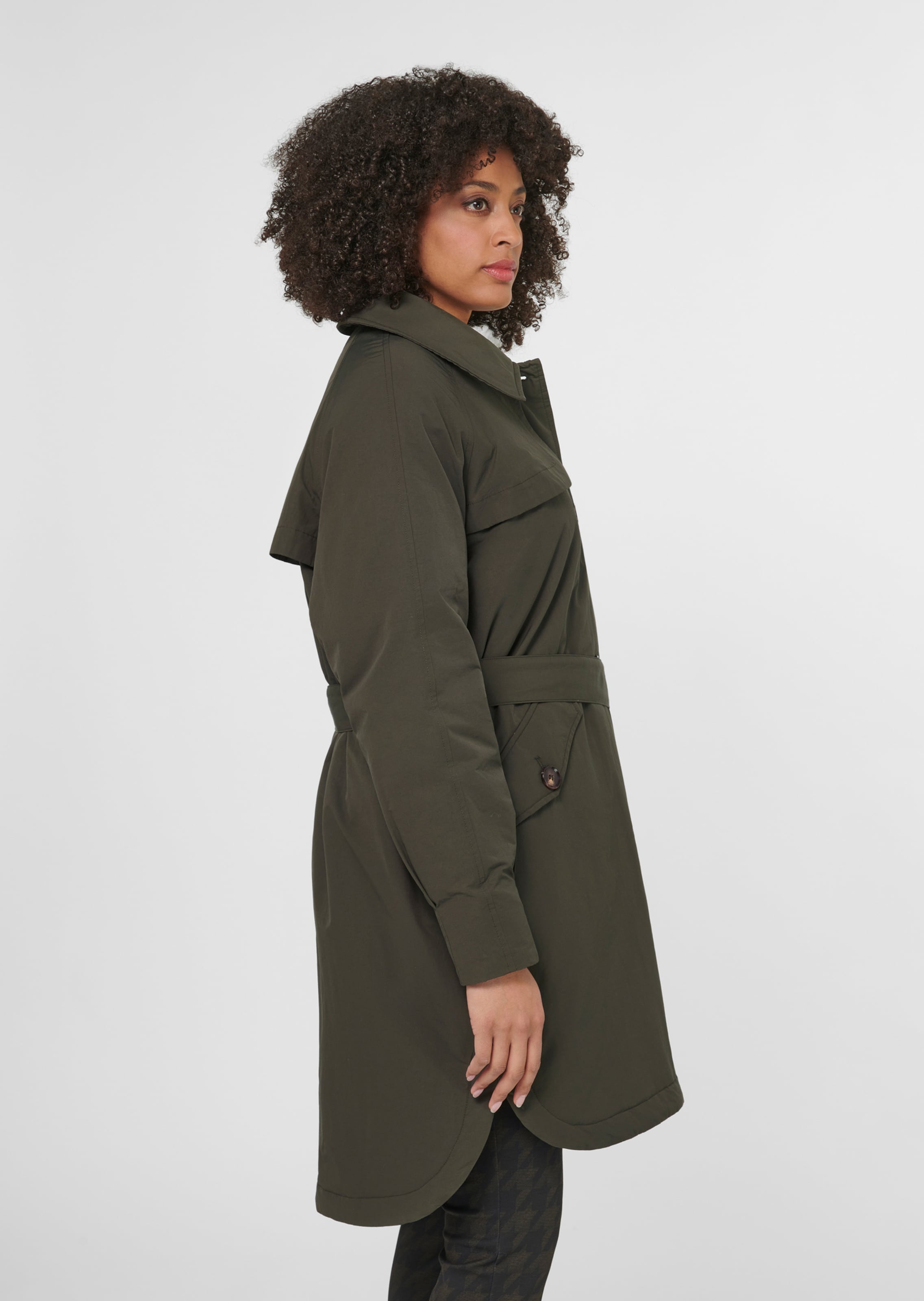 Fashionable trench coat with warm lining in clay | MADELEINE Fashion