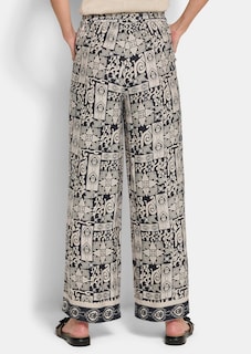 Weite Hose VERA aus Viskose-Satin thumbnail 3